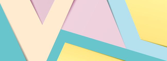 Pastelowy baner papierowy 2
