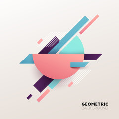 Abstrakcjonistyczny geometryczny tło. Ilustracji wektorowych.