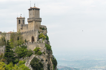 Ancient medieval Castle on an Italian hilltop