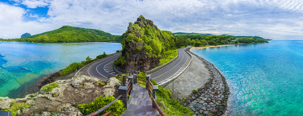 Maconde widoku punkt, Przylądek zatoka, Mauritius wyspa, Afryka