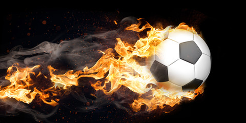 Burning Flying Classic Football