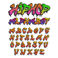 Graffity alfabet wektor ręcznie rysowane grunge czcionki farby projekt symbol styl atramentu tekstury skład