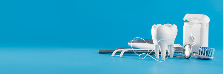 Ząb, zdrowie, koncepcja stomatologii.