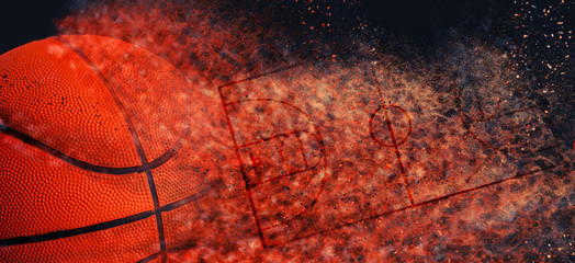 Tło transparent koszykówki