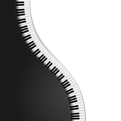 klawisze pianina czarno białe