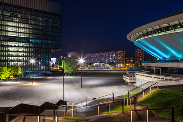 Katowice Rondo nocą