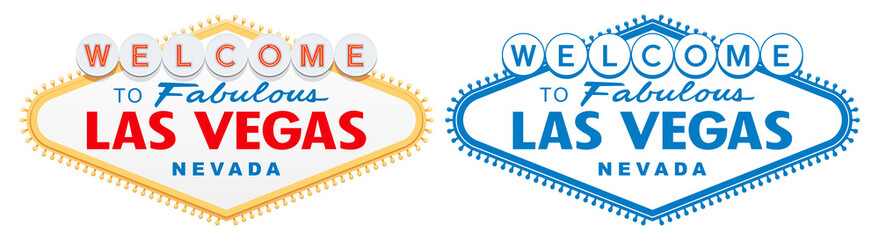 szczegółowe wektor znak Las Vegas