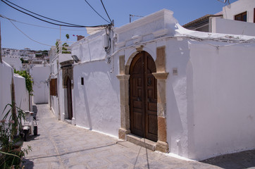 Lindos, Grecja - romantyczne uliczki