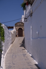 Lindos, Grecja - romantyczne uliczki
