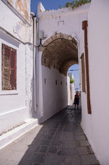 Lindos, Grecja - romantyczne uliczki