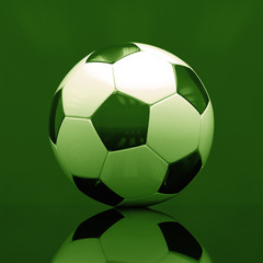 Realistyczna piłka na ciemnym tle