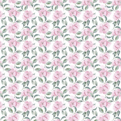 ELEGANCKIE RÓŻOWE KWIATKI NA JASNYM TLE