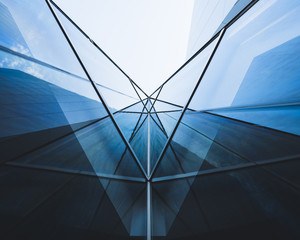 Architektura szczegółu budynku Szklany Fasadowy Nowożytny tło