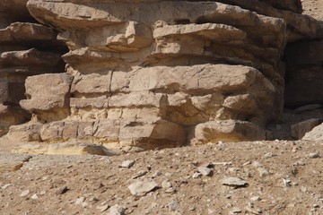 Close-up of a rock formation