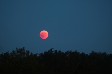 całkowite zaćmienie Księżyca w lipcu 2018 r., księżyc we krwi