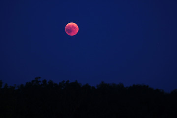 całkowite zaćmienie Księżyca, lipiec 2018, krwawe księżyce