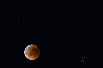 Red Moon na niebie 2018