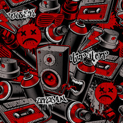 Graffiti bezszwowy wzór