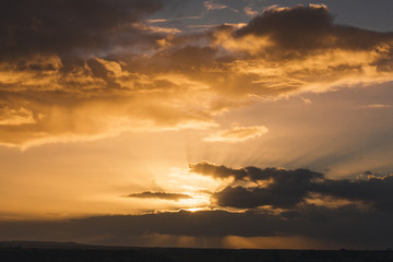 Zmierzchu nieba tło