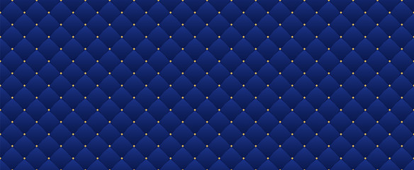 Granatowy wzór w stylu retro ze złotą koroną. Może być używany na królewskie przyjęcie premium. Luksusowy szablon z rocznika skóry tekstury. Tło dla króla i małego księcia. Zaproszenie