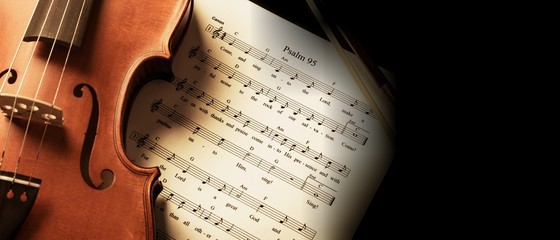 Zdjęcie Skrzypiec I Nuty