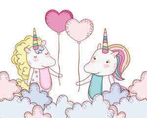 jednorożce fantasy rysunek kreskówka