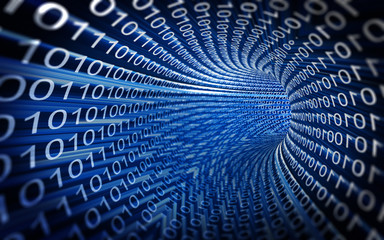 Numery cyfrowe 0 1 panorama