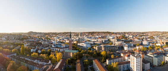 Panorama miasta Pforzheim, Badenia-Wirtembergia (Niemcy)