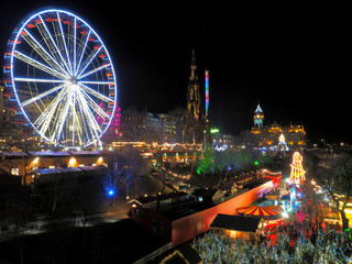 Edynburg przed świętami.