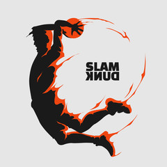 koszykówka slam dunk splash