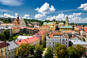  Przemysl Cathedral and the Old Town, viewed from the Clock Tower. 29-07-2016