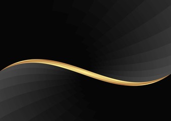 czarne tło faliste podzielone na dwa