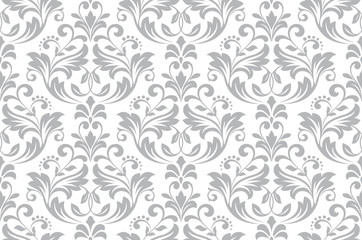 Kwiatowy wzór. Tapeta w stylu barokowym.