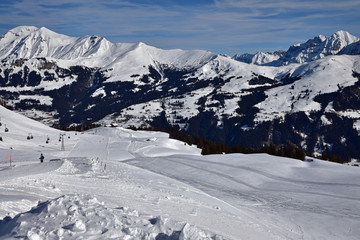 Narty w Lenk w Oberlandzie Berneńskim w Szwajcarii