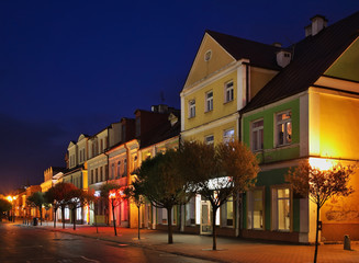 Freedom square in Biala Podlaska. Poland