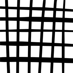 Czarno-białe tło stylizowane komórki kratki. Abstrakcjonistyczny geometryczny gingham wzór