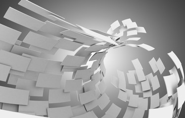 3d abstrakcjonistyczny tło projekt. 3d ilustracja