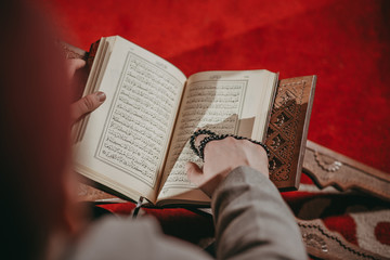 Muslim man praying
