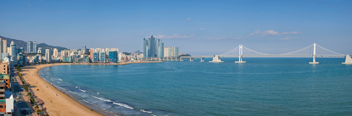 Gwangalli Beach in Busan, South Korea