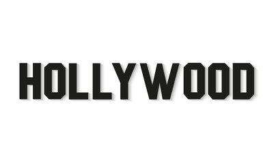Logo wektor tekst Hollywood