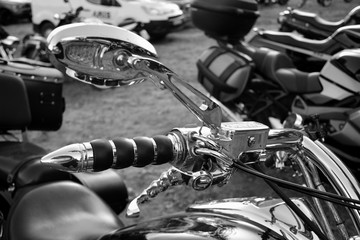 Piękne motocykle, detal chrom