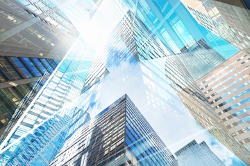 Nowoczesne budynki biurowe w mieście