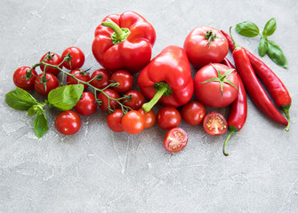 Świeże warzywa czerwone