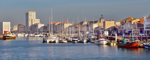 Zdjęcie panoramiczne Les Sables d'Olonne, gmina w departamencie Vendée w Kraju Loary w zachodniej Francji