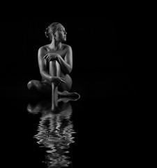 Seksowne ciało nagiej kobiety.