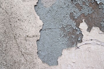 Zamknąć powierzchnię wieku i wyblakły farby na różnych ścianach w wysokiej rozdzielczości