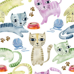 akwarela bezszwowe wzór.