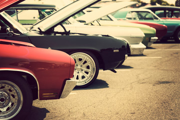 Klasyczny wyświetlacz uliczny samochodów