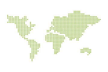 kreskówka mapa świata