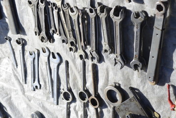 zestaw narzędzi w tle